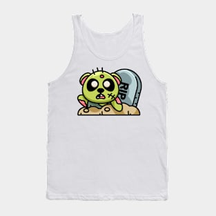 Cute zombie panda cartoon Tank Top